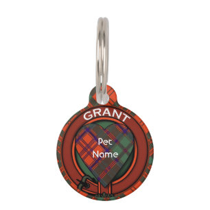 Grant-Clan karierter schottischer Tartan Tiermarke