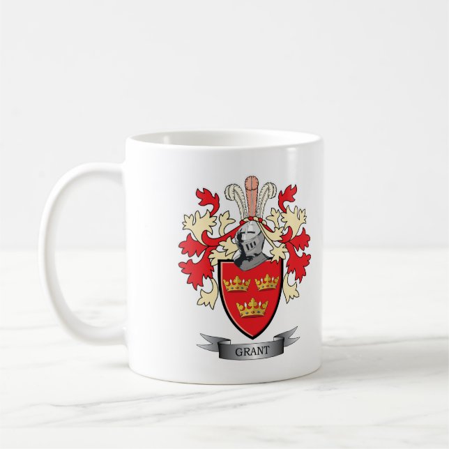 Grant-Familienwappen-Wappen Kaffeetasse (Links)