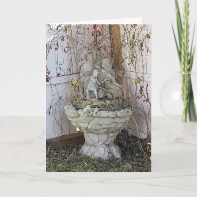"Grant House Fountain" Get Well Card Karte (Vorderseite)