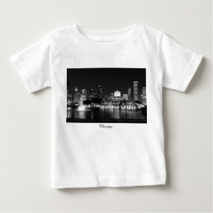 Grant Park Chicago Grayscale Baby T-shirt