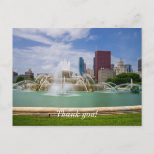 Grant Park City View Vielen Dank Postcard Postkarte