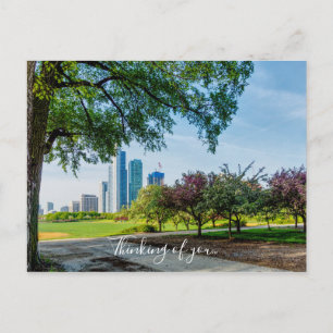 Grant Park Morning Walk Denken Sie an Sie Postcard Postkarte