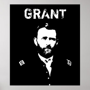 Grant — Schwarz und Weiß Poster