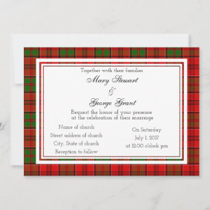 Grant Scottish Wedding Einladung