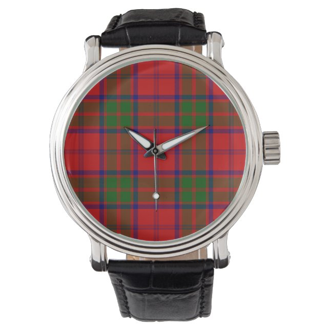 Grant tartan red green kariert armbanduhr (Vorderseite)