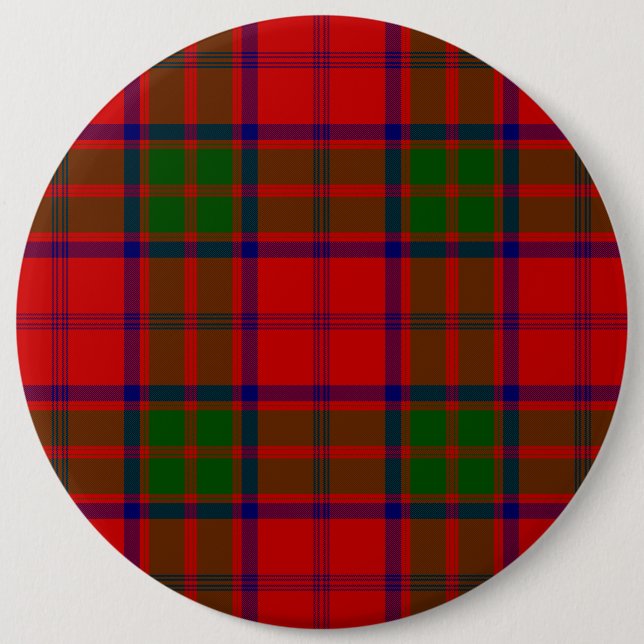 Grant tartan red green kariert button (Vorderseite)