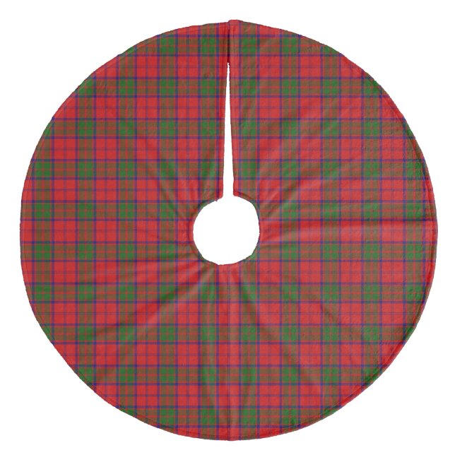 Grant tartan red green kariert fleece weihnachtsbaumdecke (Vorderseite)