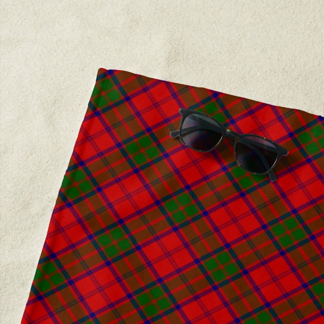Grant tartan red green kariert strandtuch (Beispiel)