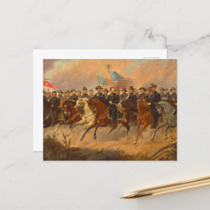 Grant und Seine Generäle von Ole Peter Hansen Ball Postkarte