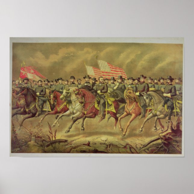 Grant und seine Offiziere Poster (Vorne)