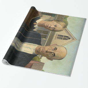 Grant Wood - American Gothic Geschenkpapier