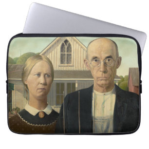 Grant Wood - American Gothic Laptopschutzhülle