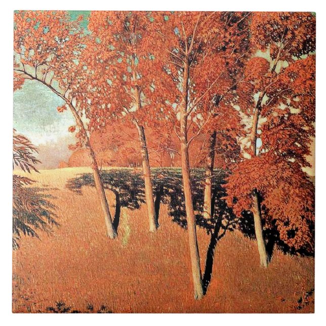 Grant Wood artwork, Spring's Oak Fliese (Vorderseite)