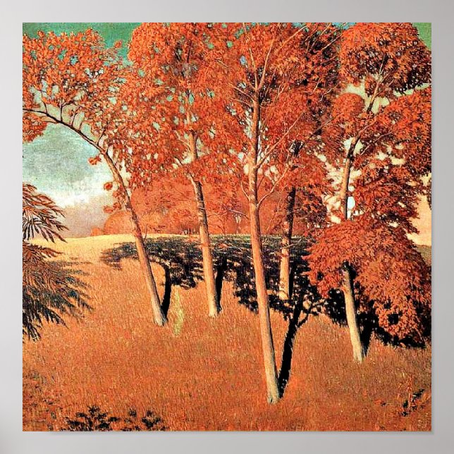 Grant Wood artwork, Spring's Oak Poster (Vorne)