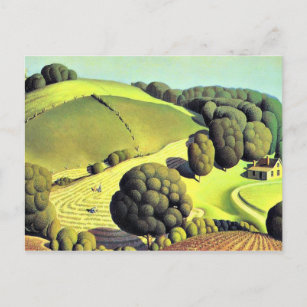Grant Wood artwork, Young Corn Postkarte