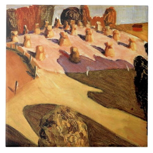 Grant Wood - Iowa Aussicht, schöne Kunst Fliese