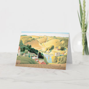 Grant Wood - Stone City, Iowa Karte