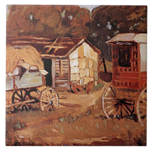 Grant Wood - The Horsetraders Fliese