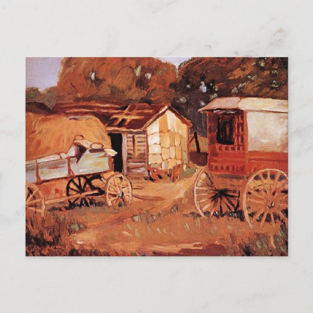 Grant Wood - The Horsetraders Postkarte (Vorderseite)