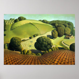 Grant Wood - Young Corn Poster