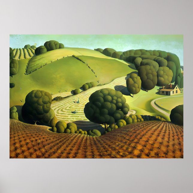 Grant Wood - Young Corn Poster (Vorne)