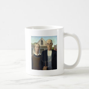 Grant Woods amerikanische Gotik Tasse