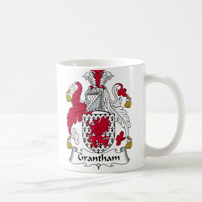 Grantham Familienwappen Kaffeetasse (Rechts)