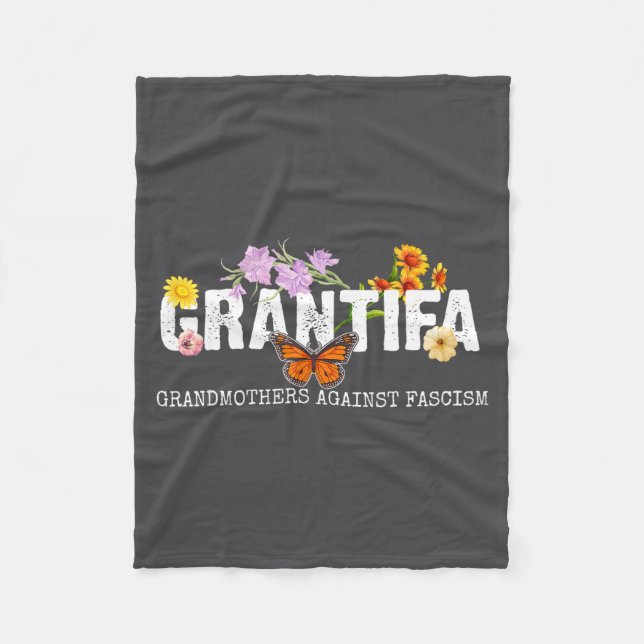 Grantifa Großmütter gegen Faschismus  Fleecedecke (Vorderseite)