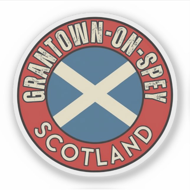Grantown-on-Spey, Schottland Aufkleber (Vorderseite)