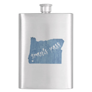 Grants Pass Oregon Wood Grain Flachmann