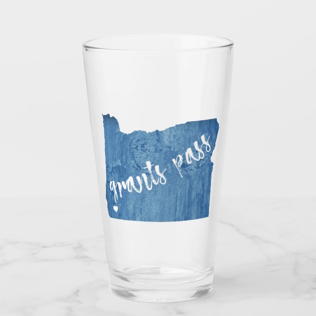 Grants Pass Oregon Wood Grain Glas (Vorderseite)
