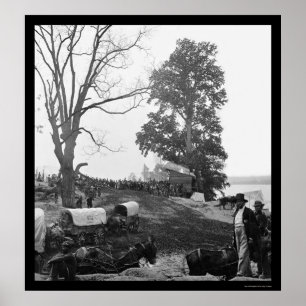 Grants Wildnis-Kampagnen-Güterzug 1864 Poster