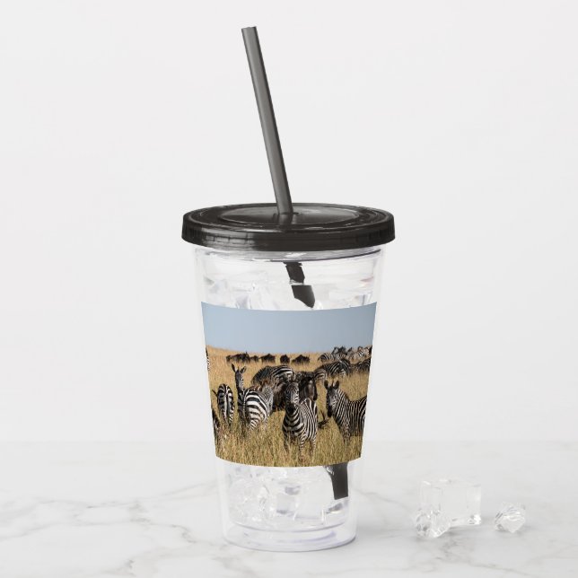 Grant's Zebra Acryltrinkbecher (Vorderseite Ice)