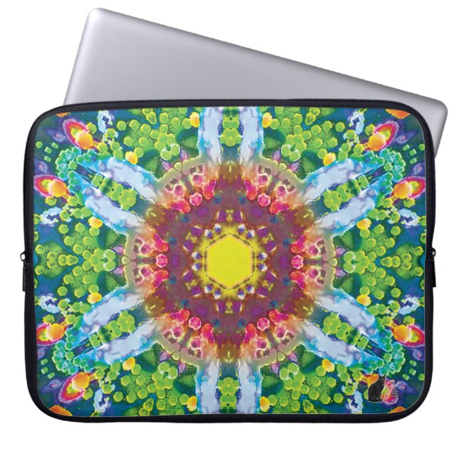 Granular Kaleidoskop Laptopschutzhülle (Vorderseite)