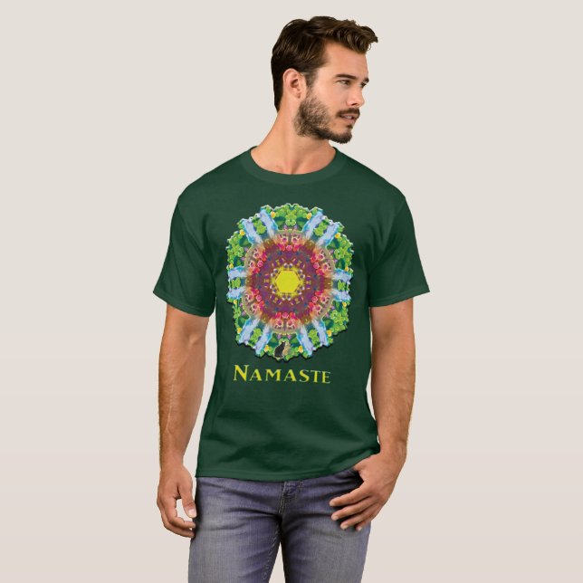 Granular Namaste Kaleidoskop-T - Shirt (Vorne ganz)