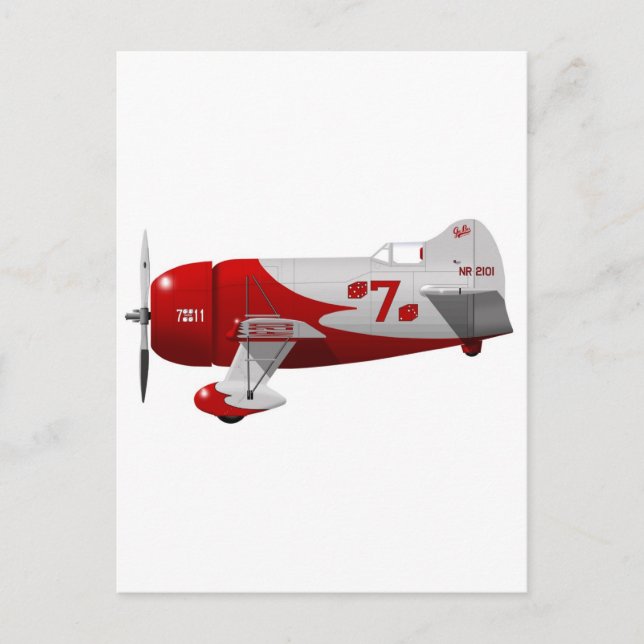 Granville Brothers Aircraft "Gee Bee R-1" Postkarte (Vorderseite)