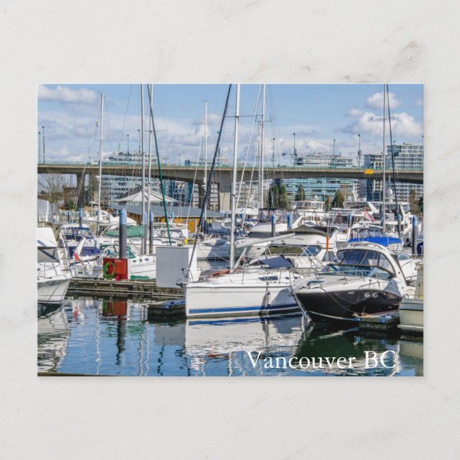 Granville Island Vancouver BC Postkarte (Vorderseite)