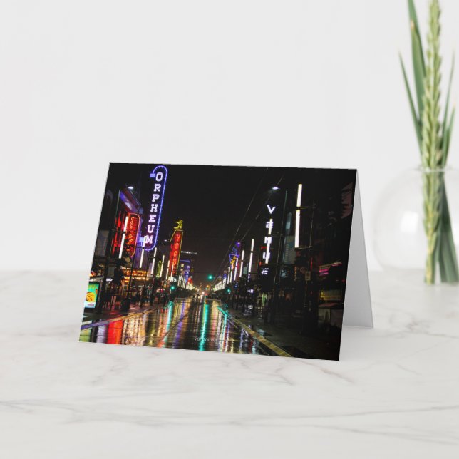 Granville Street, Vancouver, Kanada Karte (Vorderseite)