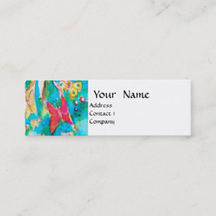 GRAPE FAIRY TALE Blume Schmetterlinge Mini Visitenkarte