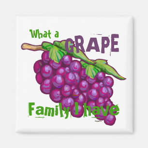 Grape Family (personalize) Magnet