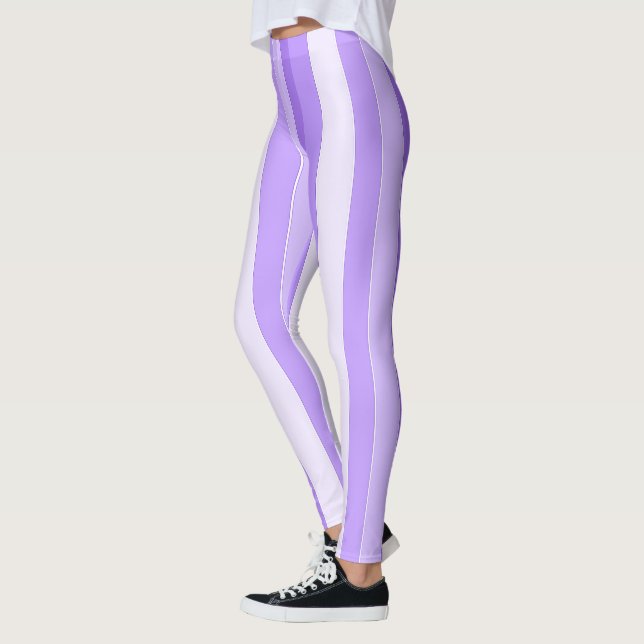 Grape Purple Stripe Leggings (Links)