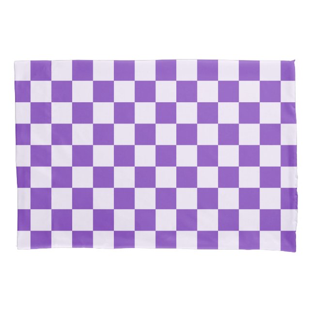 Grape soda checkerboard pattern kissenbezug (Vorderseite-Links)