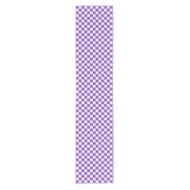 Grape soda checkerboard pattern kurzer tischläufer