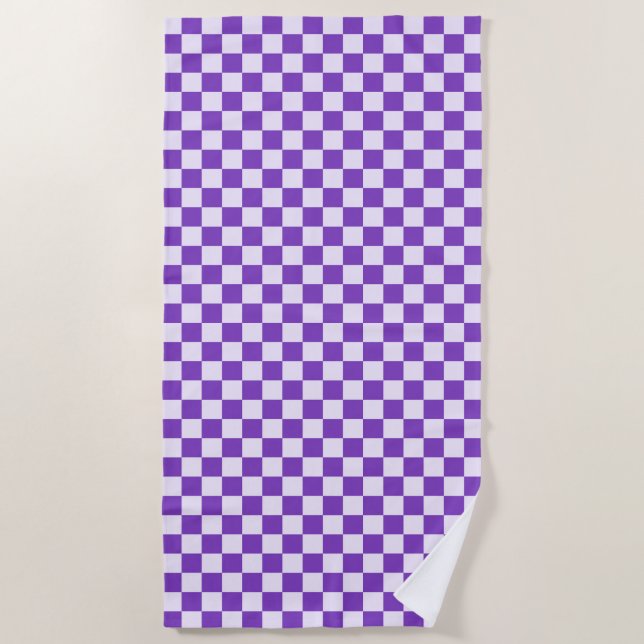 Grape soda checkerboard pattern strandtuch (Vorderseite)