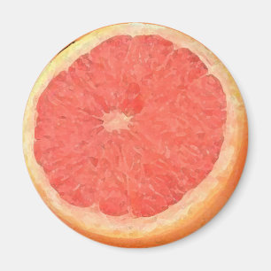 Grapefruit-Aquarell - Magnet