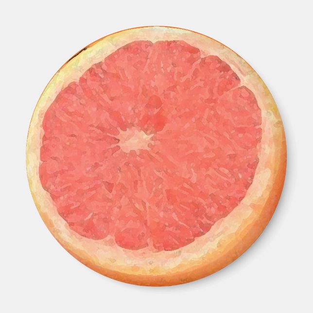 Grapefruit-Aquarell - Magnet (Vorne)