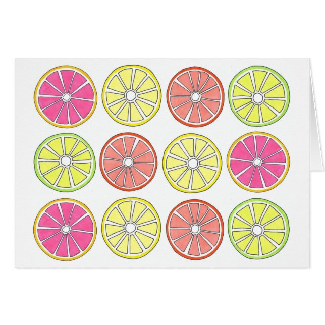 Grapefruit Lemon Limon Orange Citrus Fruchtscheibe (Vorderseite (Horizontal))