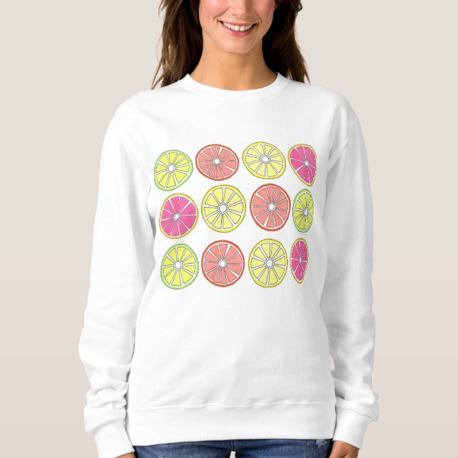 Grapefruit Lemon Limon Orange Citrus Sweatshirt (Vorderseite)