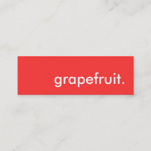 Grapefruit. Mini Visitenkarte