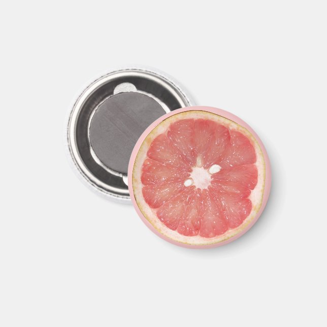 Grapefruit Slice Magnet (Vorderseite/Rückseite)